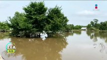 Desbordamiento de ríos en Jesús Carranza deja en la calle a familias