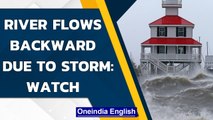 Hurricane Ida: River flows backward in 'extremely uncommon' occurence | Oneindia News
