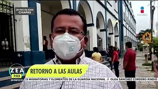 Así se vive el regreso a clases presenciales en Chiapas, Veracruz, BC y Oaxaca