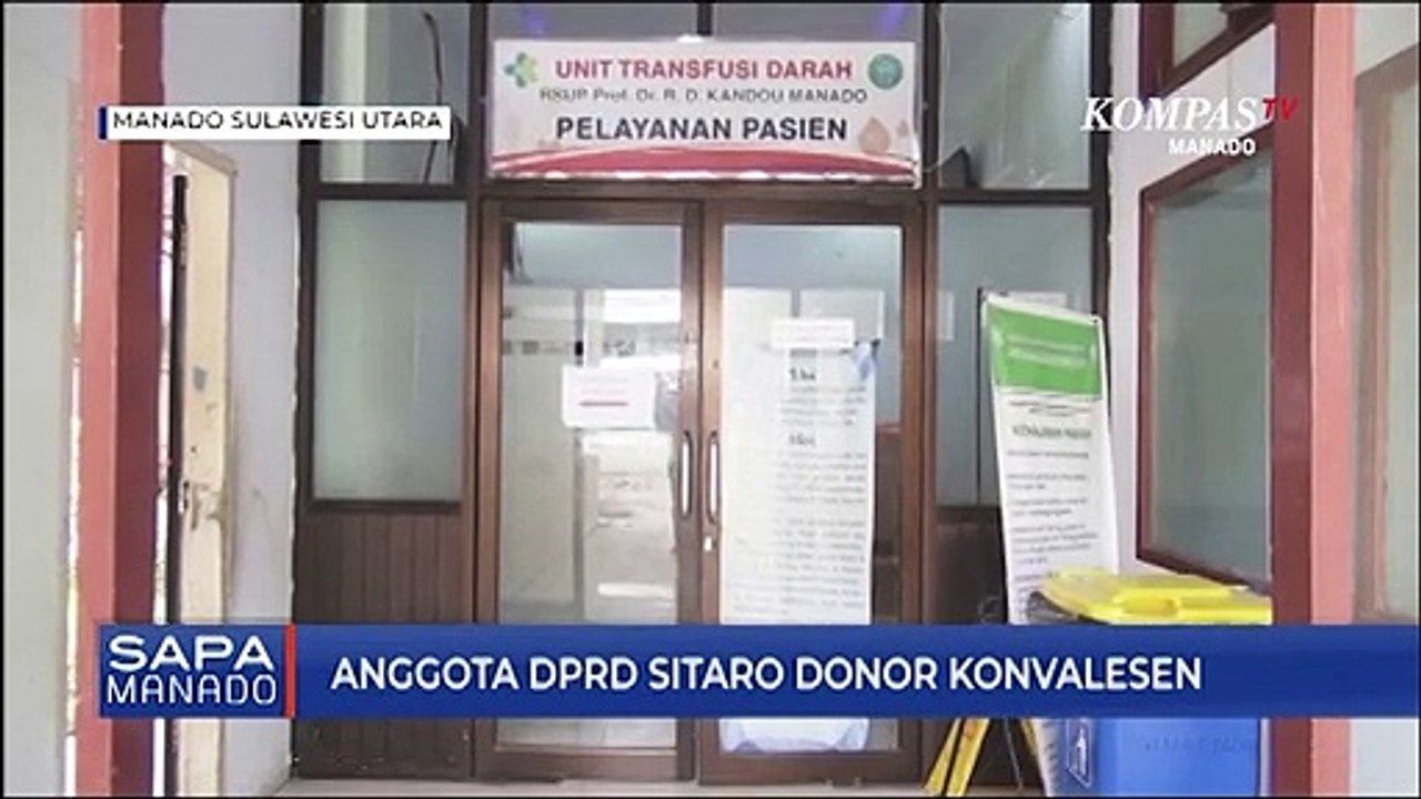 Anggota DPRD Sitaro Donor Konvalesen