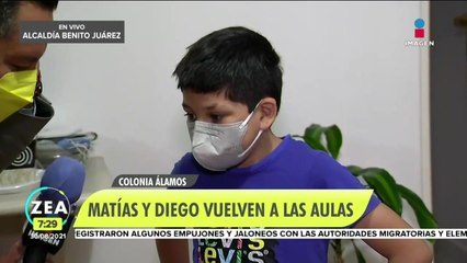 Download Video: Así se preparan Matías y Diego para el regreso a clases presenciales