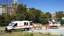 Bimbo di 5 anni trasportato in elicottero tra Genova e Imperia per cure mediche (30.08.21)
