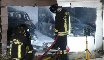 Negrar (VR) - Incendio in un garage privato  (30.08.21)