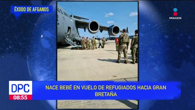Mujer afgana dio a luz en pleno vuelo hacia Gran Bretaña