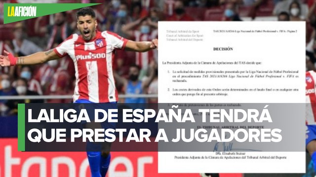 TAS rechaza recurso de LaLiga y los obliga a prestar jugadores en eliminatorias