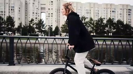 Cycling Riding By Girl