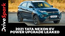 2021 Tata Nexon EV Power Upgrade Leaked Ahead Of Launch