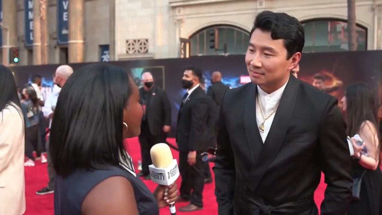 Simu Liu at 'Shang-Chi' Premiere