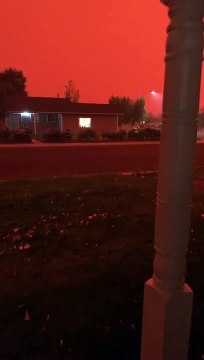 Caldor Fire Darkens Nevada Sky