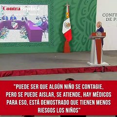 "Puede ser que algún niño se contagie, pero se puede aislar, se atiende, hay médicos para eso"