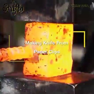 How to make making knife from paper clips hacks 5 minute crafts Miniature Crafts paper clip hanger