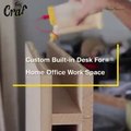 How make custom built in desk for home office work space  home office setup ideas  DIY home office