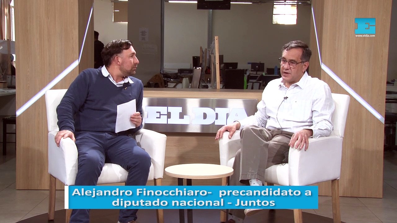 Alejandro Finocchiaro en la redacción de ELDIA