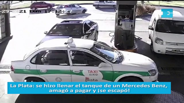La Plata: se hizo llenar el tanque de un Mercedes Benz, amagó a pagar y ¡se escapó! Ocurrió en la estación de servicio de 72 y 19