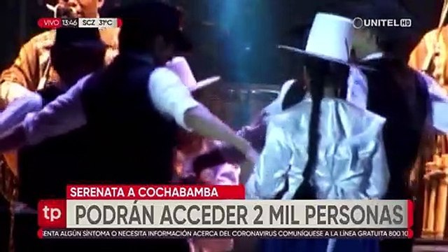 Solo 2.000 personas, vacunados con la segunda dosis, podrán asistir a la serenata a Cochabamba
