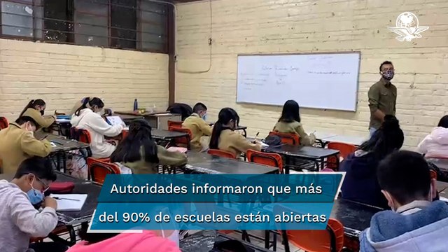 Entre caretas y cubrebocas, así fue el regreso a clases presenciales