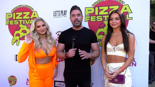 Carrington Durham, Isabella Durham Interview World's Largest Pizza Festival Red Carpet