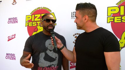 DJ Irie Interview "World's Largest Pizza Festival" Red Carpet