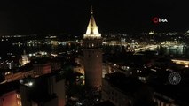 Galata Kulesi'nde 30 Ağustos Zafer Bayramı'nda özel ışık gösterisi