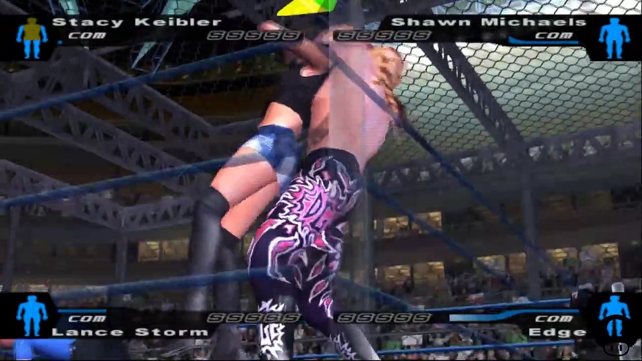 Here Comes the Pain Stacy Keibler vs Shawn Michaels vs Lance Storm vs Edge
