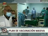 Min. Carlos Alvarado aseguró que esperan alcanzar la meta de inmunizar al 70% de la población