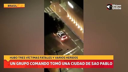 Un grupo comando tomó una ciudad de Sao Pablo