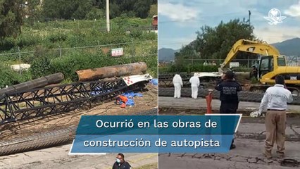 Grúa se desploma en Ecatepec; deja 5 muertos y 2 heridos