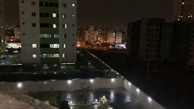 Chuva registrada em Águas Claras no início da noite desta segunda-feira (30/8)