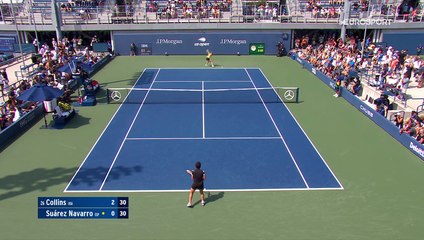 Collins n'a pas tremblé face à Suarez Navarro : le résumé du match