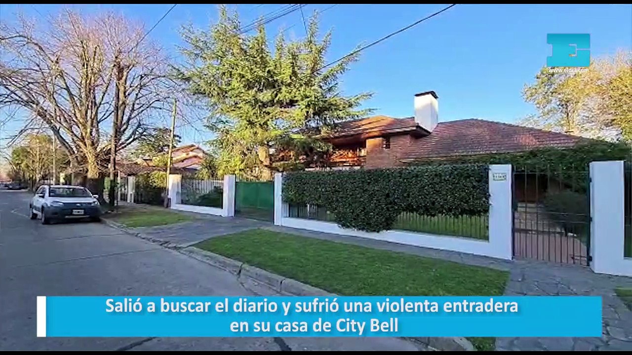 Salió a buscar el diario y sufrió una violenta entradera en su casa de City Bell