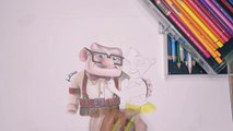 How to Draw Ellie and Carl from up movie