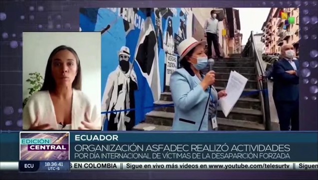 Ecuador: Actividades de ASFADEC rinden homenaje a víctimas de desapariciones forzadas