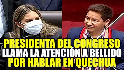 MARÍA ALVA LLAMA LA ATENCIÓN A GUIDO BELLIDO POR HABLAR EN QUECHUA: “YO TAMPOCO LE ENTIENDO”