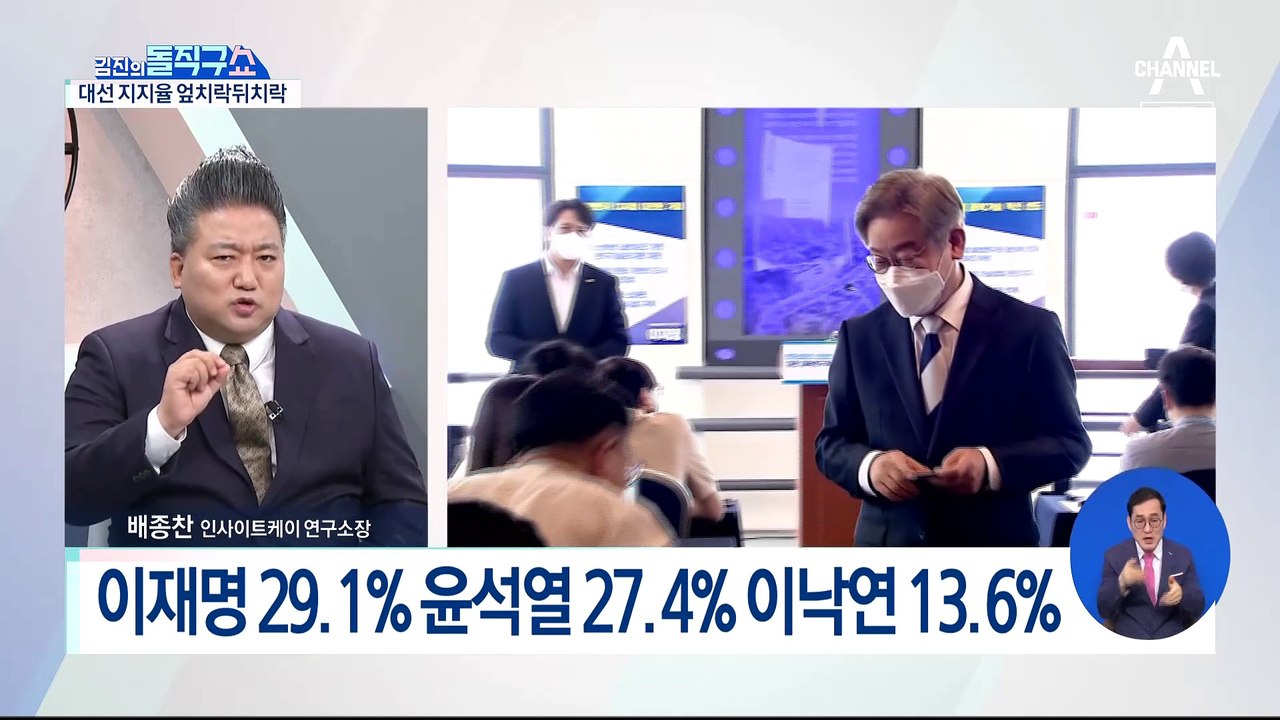 차기대선후보 적합도 살펴보니…대선 지지율 엎치락뒤치락