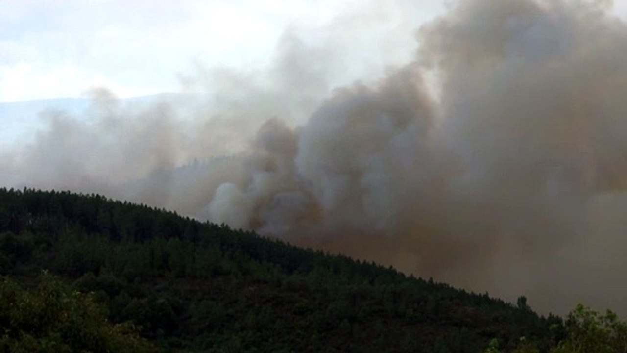 Galicia lucha contra el mayor incendio forestal del año en esta región del noroeste de España