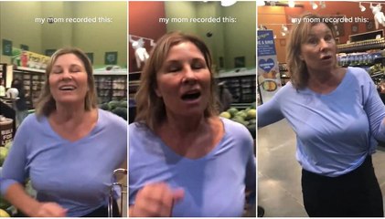 Una negacionista tose sobre los compradores de un mercado de EEUU: "¡El virus no existe!"