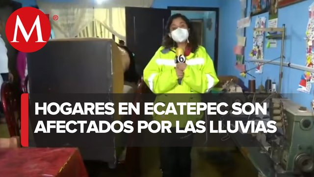Ecatepec se vio afectado por las lluvias e inundaciones
