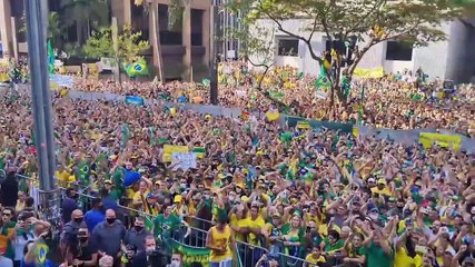 "Acabou o tempo dele. Sai, Alexandre de Moraes", diz Bolsonaro em discurso na Paulista