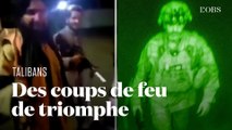 Les talibans célèbrent le départ des soldats américains à l'aéroport de Kaboul