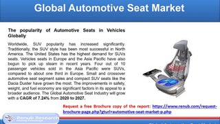 Automotive Seat Market By Material, Companies, Forecast by 2027