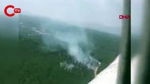 Manisa'nın Akhisar ilçesinde orman yangını