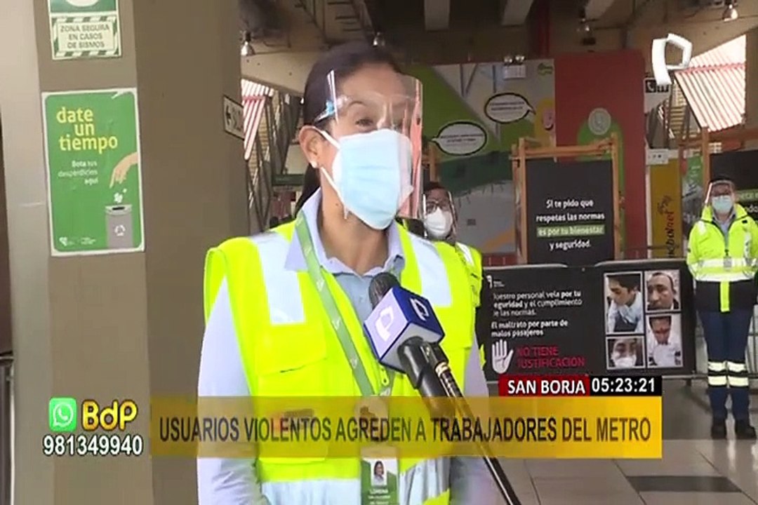 Metro de Lima: cámaras captan agresiones a trabajadores del sistema de transporte