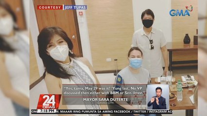 Mayor Sara, sinabing walang pag-uusap tungkol sa pagiging VP ni Sen. Imee | 24 Oras