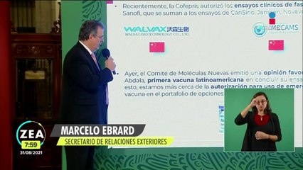 México es el quinto país con el mayor porcentaje de población vacunada: Ebrard
