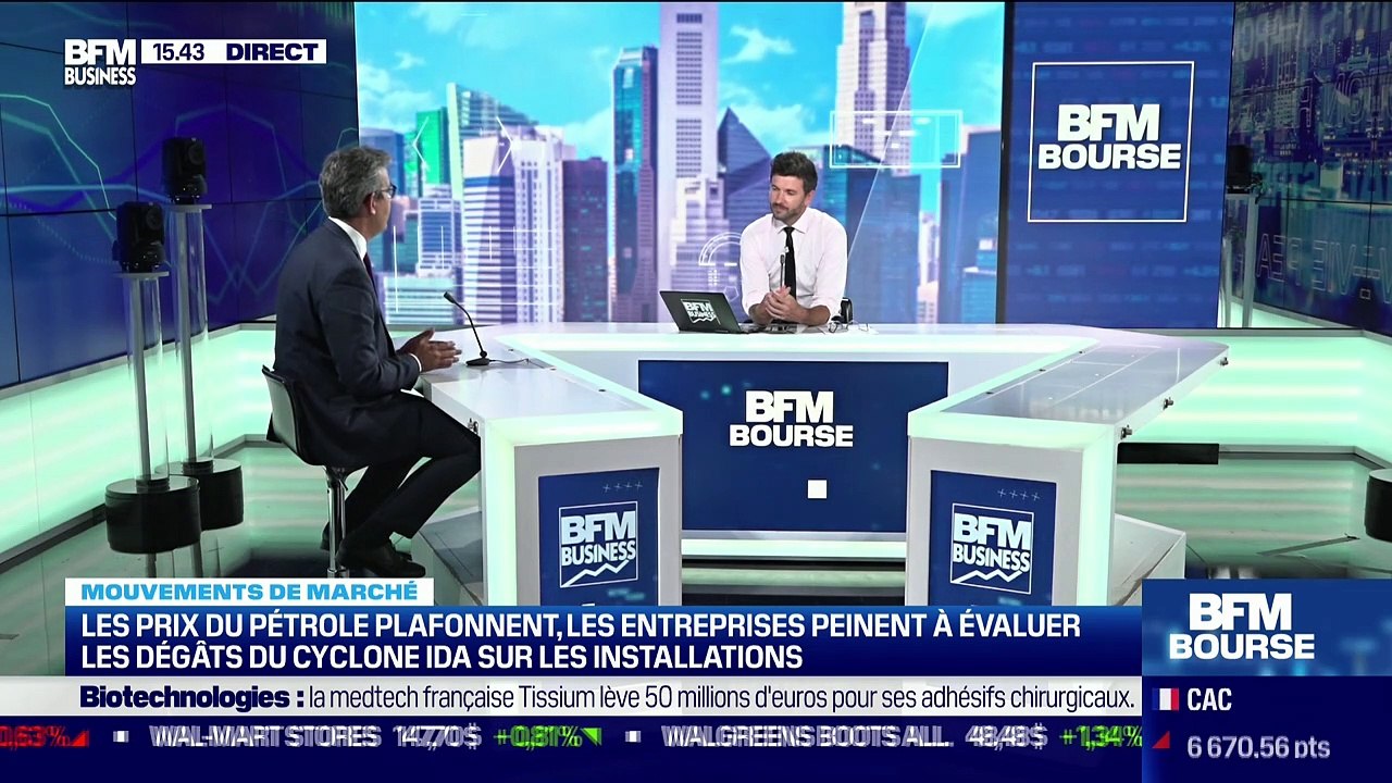Benjamin Louvet (OFI AM) : Les prix du pétrole plafonnent, les entreprises peinent à évaluer les dégâts du cyclone IDA sur les installations - 31/08