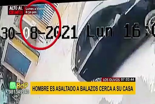 Los Olivos: hombre a bordo de su auto fue asaltado a balazos cerca de su casa