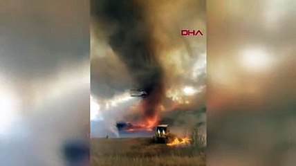 ABD’deki orman yangınlarında ‘Alev Hortumu’ görüldü