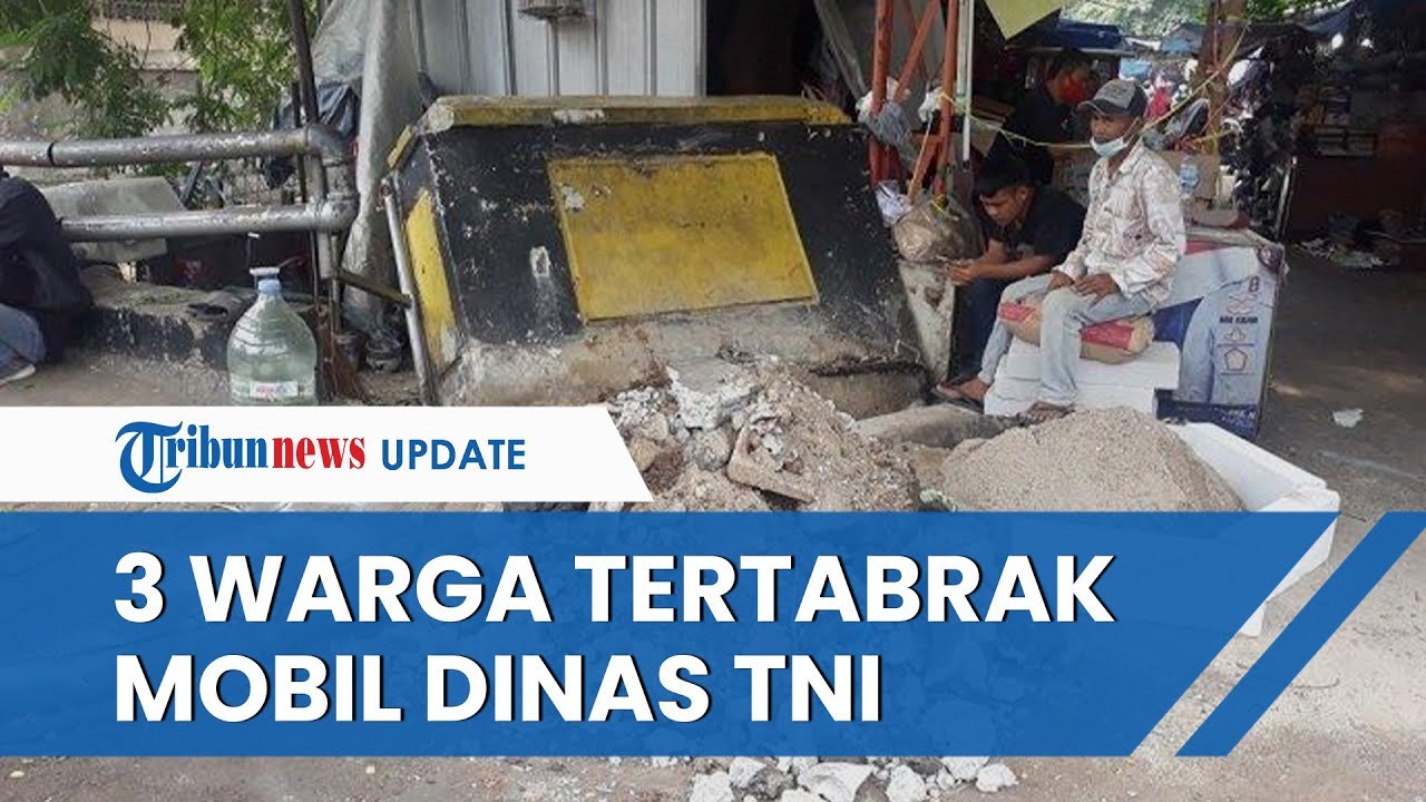 Mobil Dinas TNI Diduga Hilang Kendali dan Menabrak Warung dan 3 Warga, 2 Terluka serta 1 Meninggal