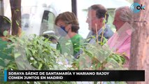 Soraya Sáenz de Santamaría y Mariano Rajoy comen juntos en Madrid