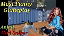 BEST SNIPER GIRL ANJALI || Most Funny Gameplay || ANTARYAMI GAMING || Pubg Mobile || As Multiple Topics